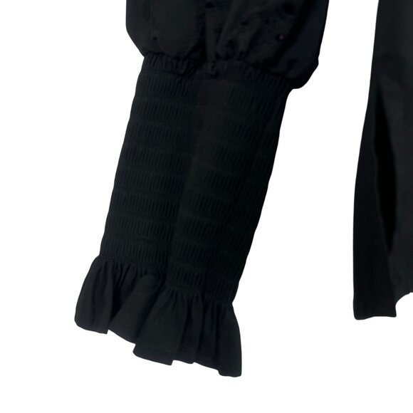 ELOQUII Elements Women's Plus Size Eyelet Puff Sleeve Top Size 24 - Picture 6 of 12